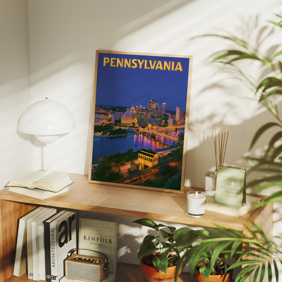 Pittsburgh Skyline Night Incline