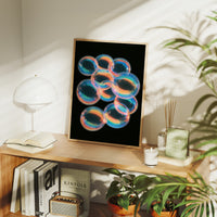 Iridescent Bubble Cluster Glow