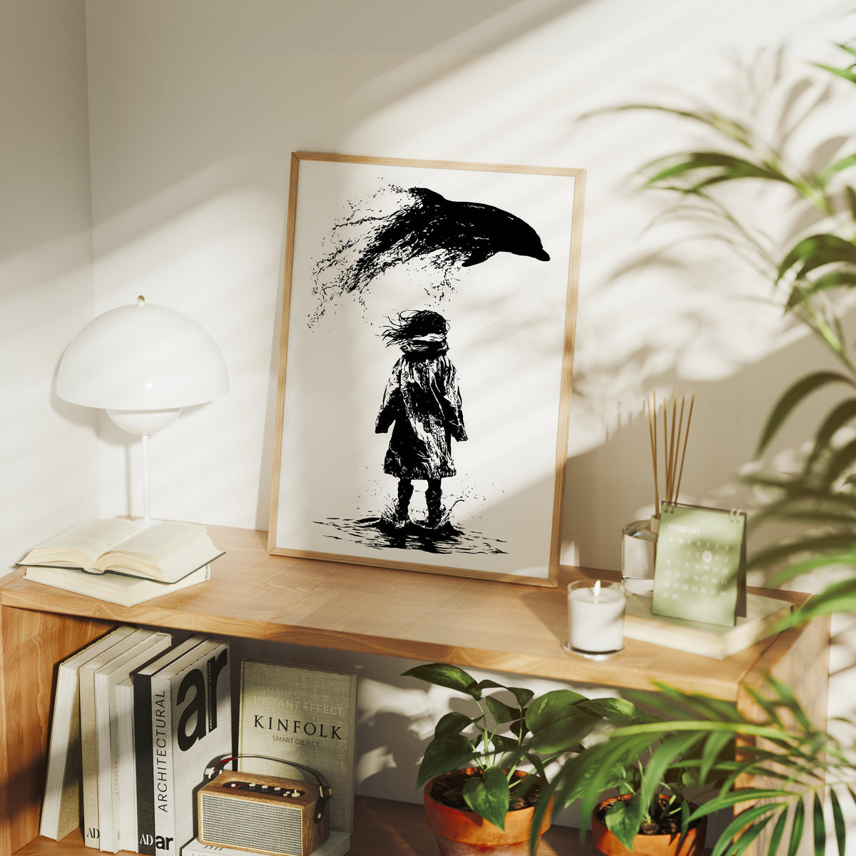Ink Splash Dolphin Dream