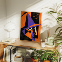 Cubist Witch Face Halloween