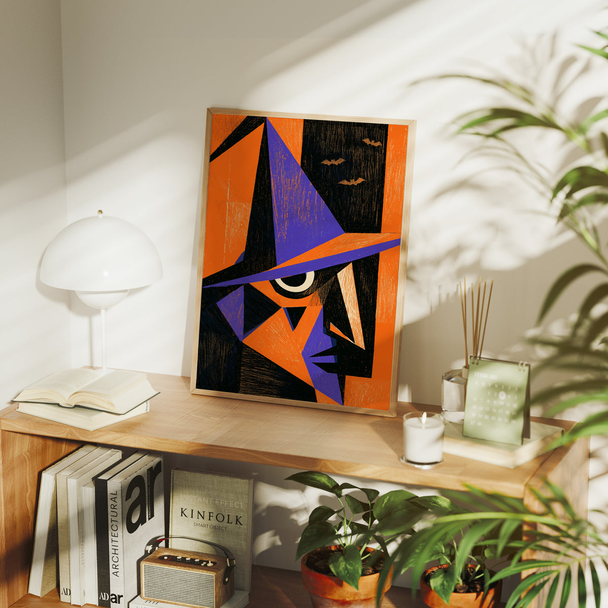 Cubist Witch Face Halloween