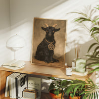 Occult Black Goat Portrait
