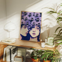 Twin Faces Violet Eye Crown