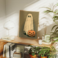 Just a Ghost and His Pumpkin