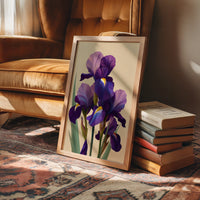 Three Irises Before Dusk
