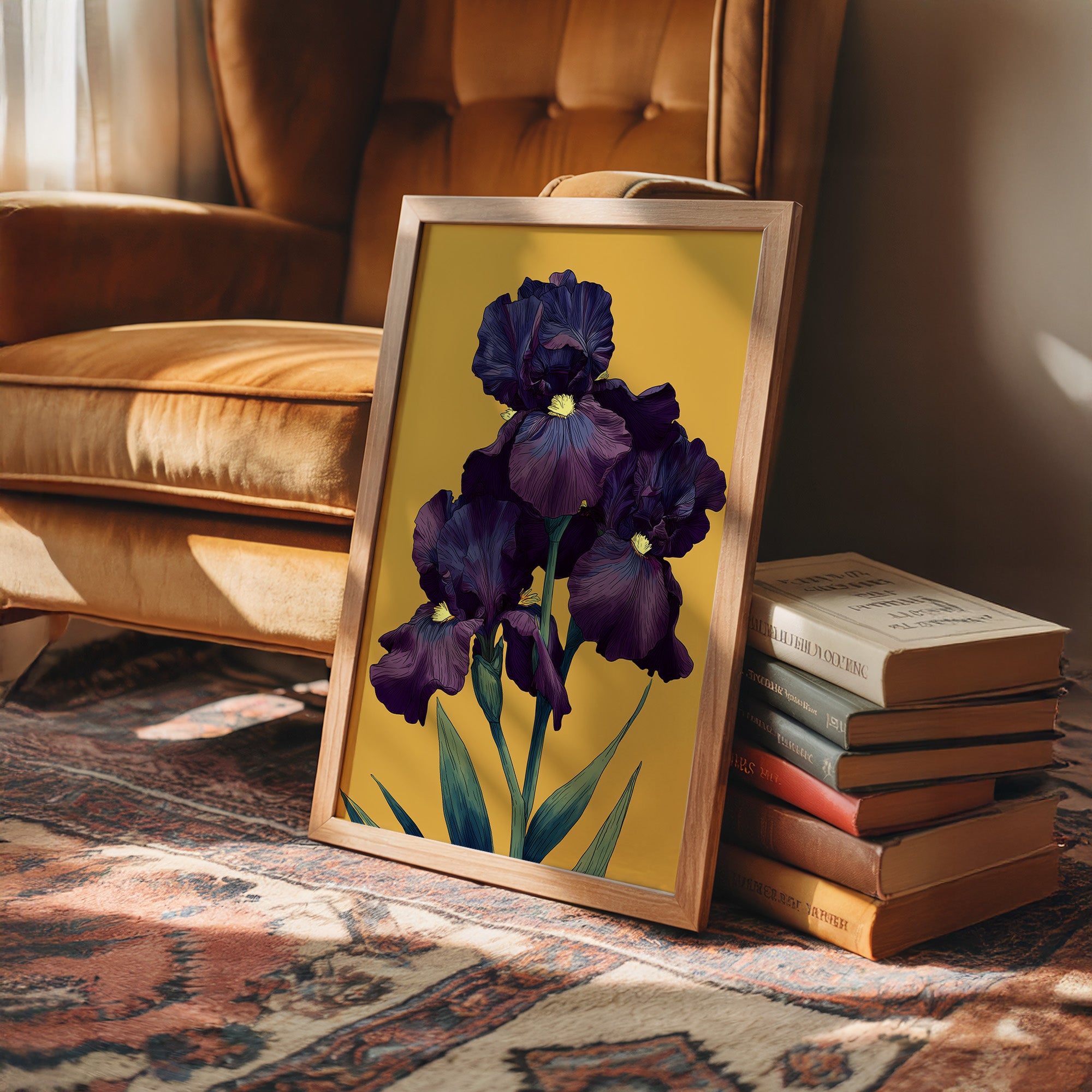 Dark Violet Against The Gold