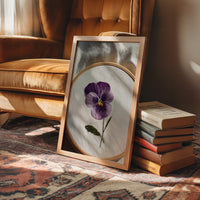 A Pansy Stitched with Care