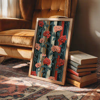 Peonies Don't Mind the Stripes
