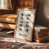 Trout Flies, Ten on the Page