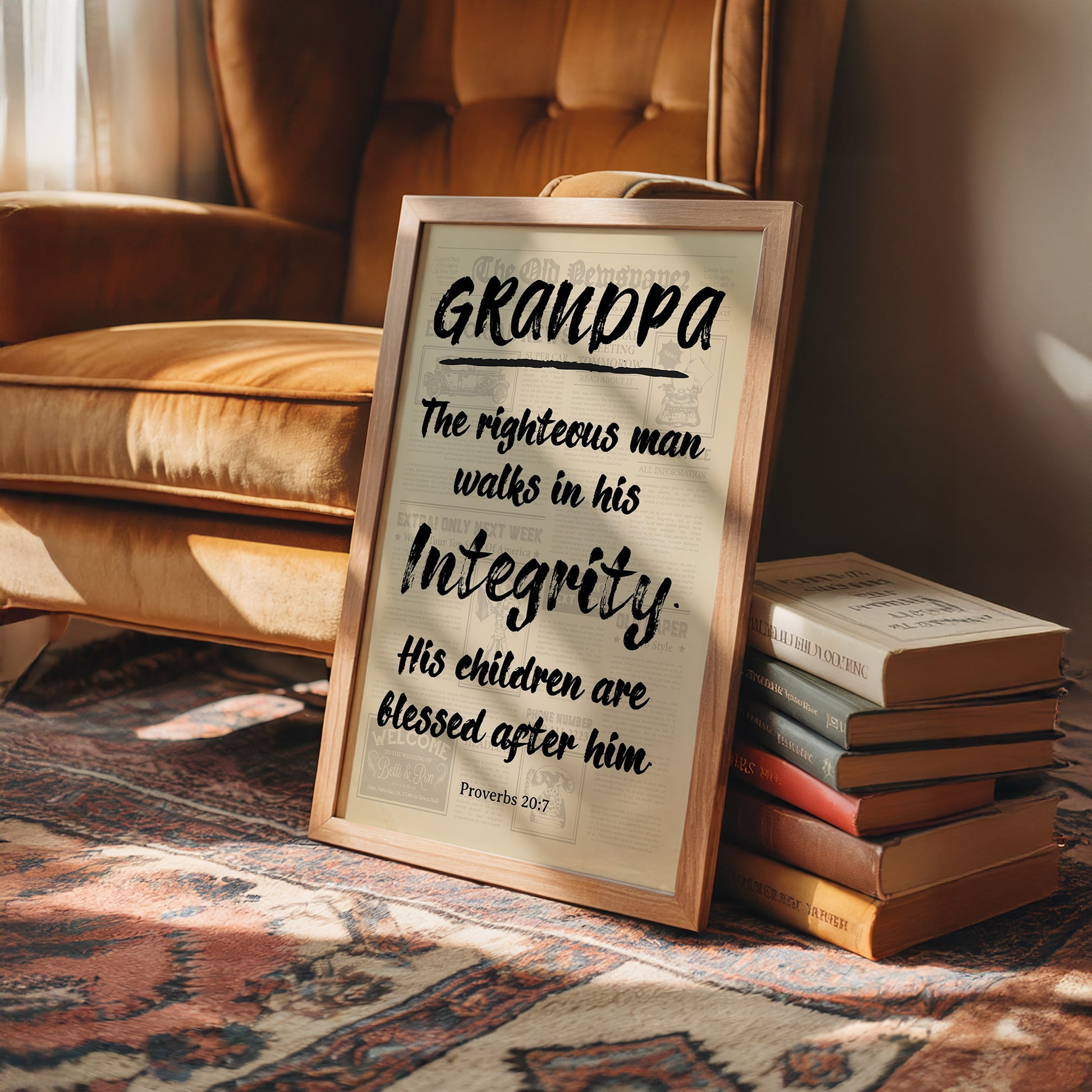Grandpa, His Children Are Blessed — Newsprint