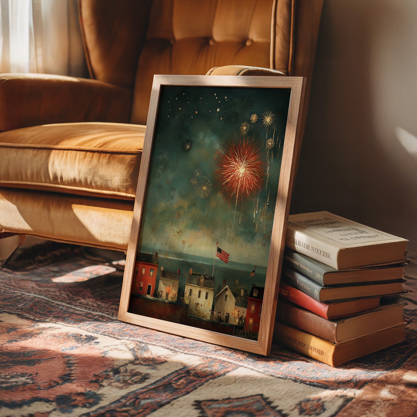 Smoke and Stars Over the Harbor