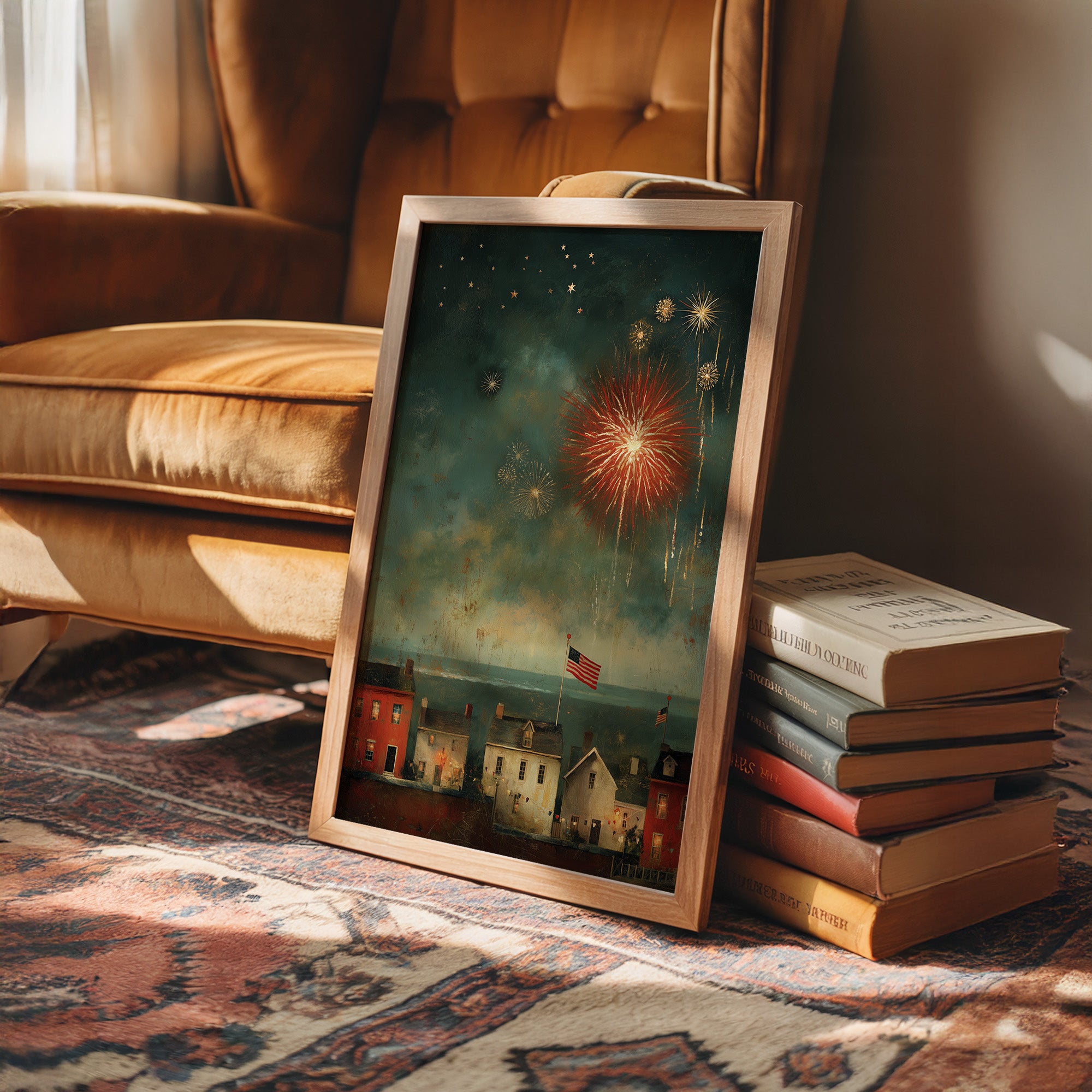 Smoke and Stars Over the Harbor