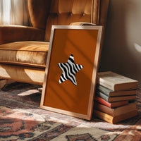 Zebra Star on a Rust Evening