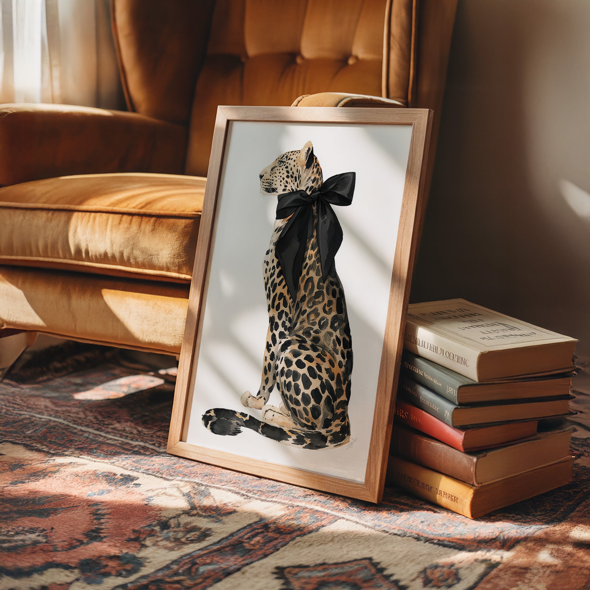 Painted Leopard, Bow Included