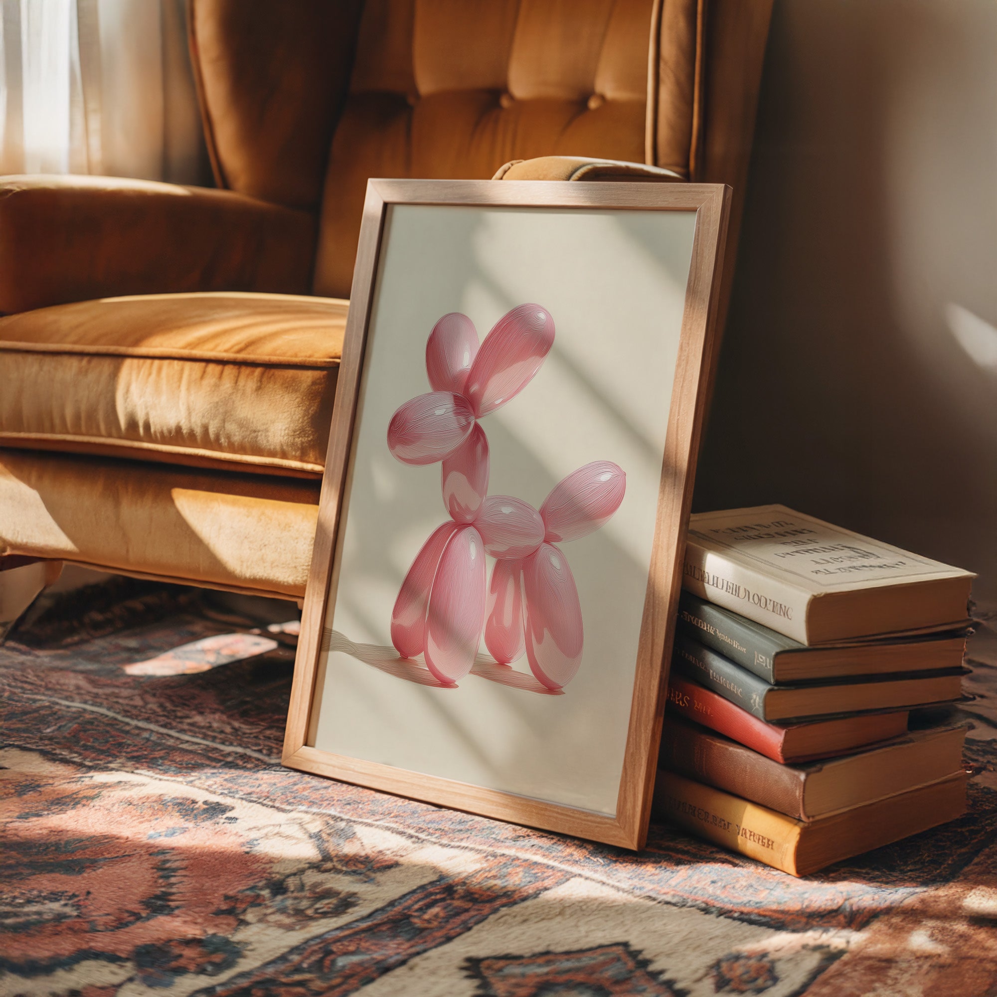 Balloon Pup, Etched in Pink