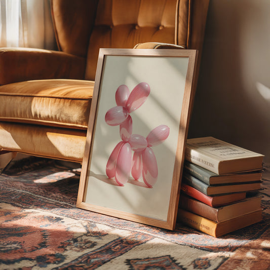 Balloon Pup, Etched in Pink