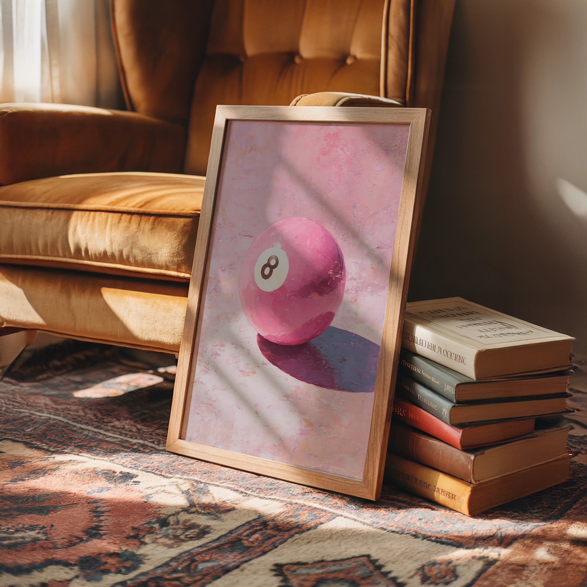 Eight Ball, Painted in Pink