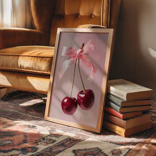 Cherries, Bow-Tied and Blushing