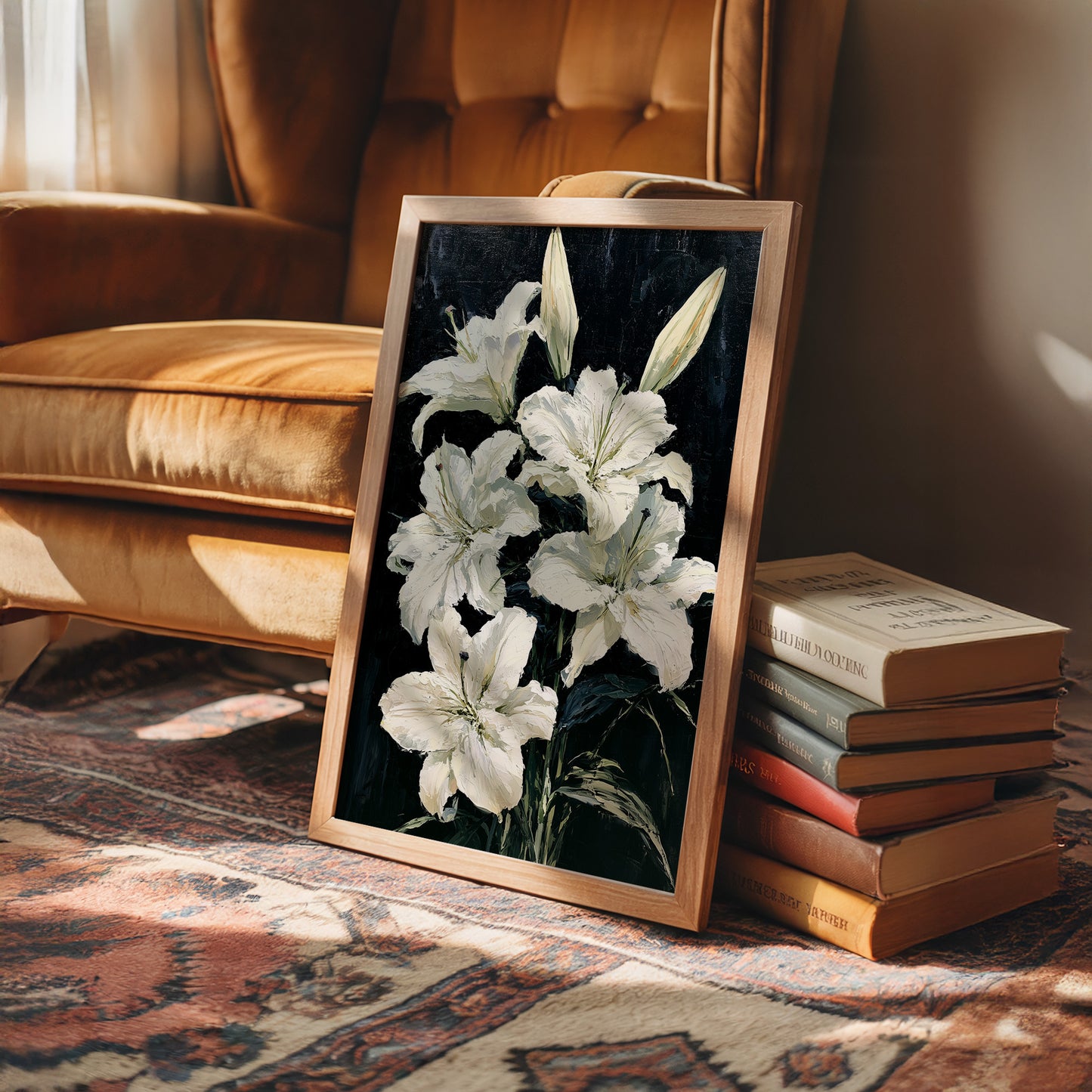 Lilies Against the Dark
