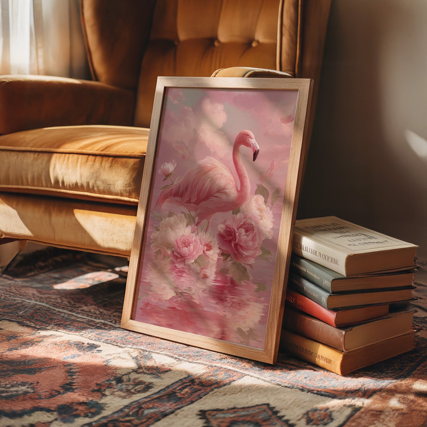 Flamingo in a Sea of Pink