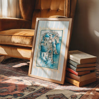 Santorini Blue, Sketched in Stamp