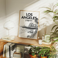 Los Angeles, Pier Line Art