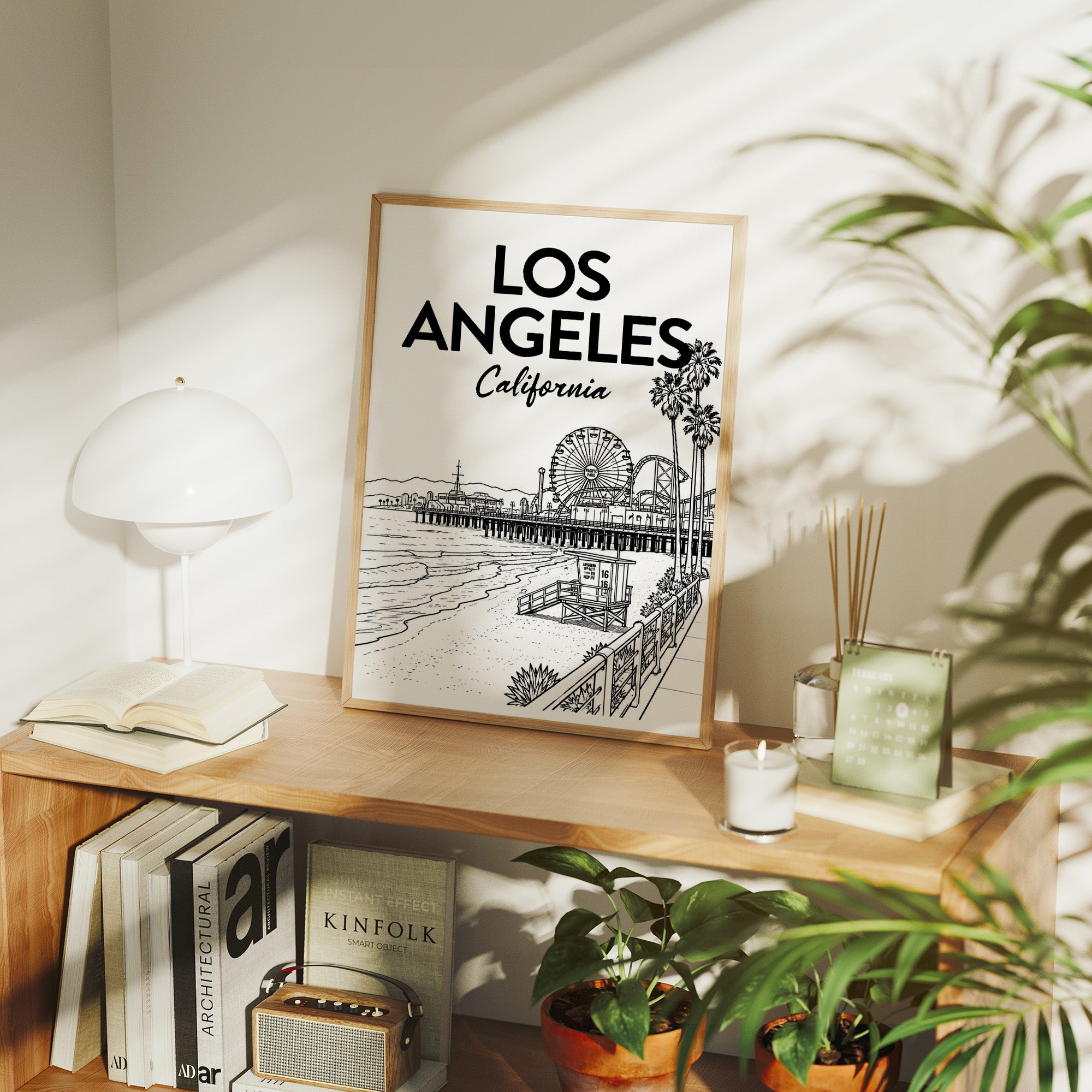 Los Angeles, Pier Line Art
