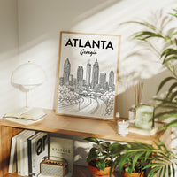 Atlanta, Highway Line Art