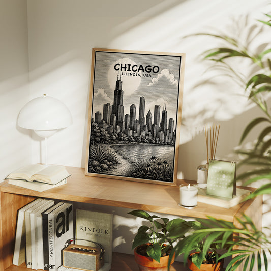 Chicago in Woodcut