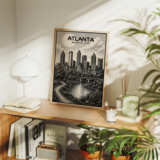Atlanta in Woodcut