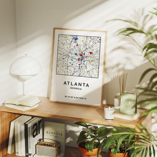 Atlanta, Mapped in Primary Colors