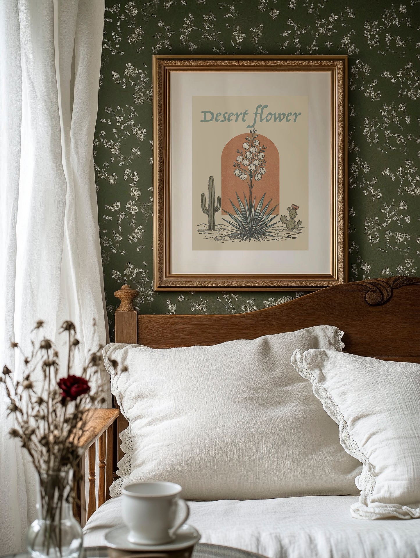 Desert Flower — Arched Yucca Botanical Print