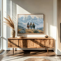 Riders at the Foot of the Tetons