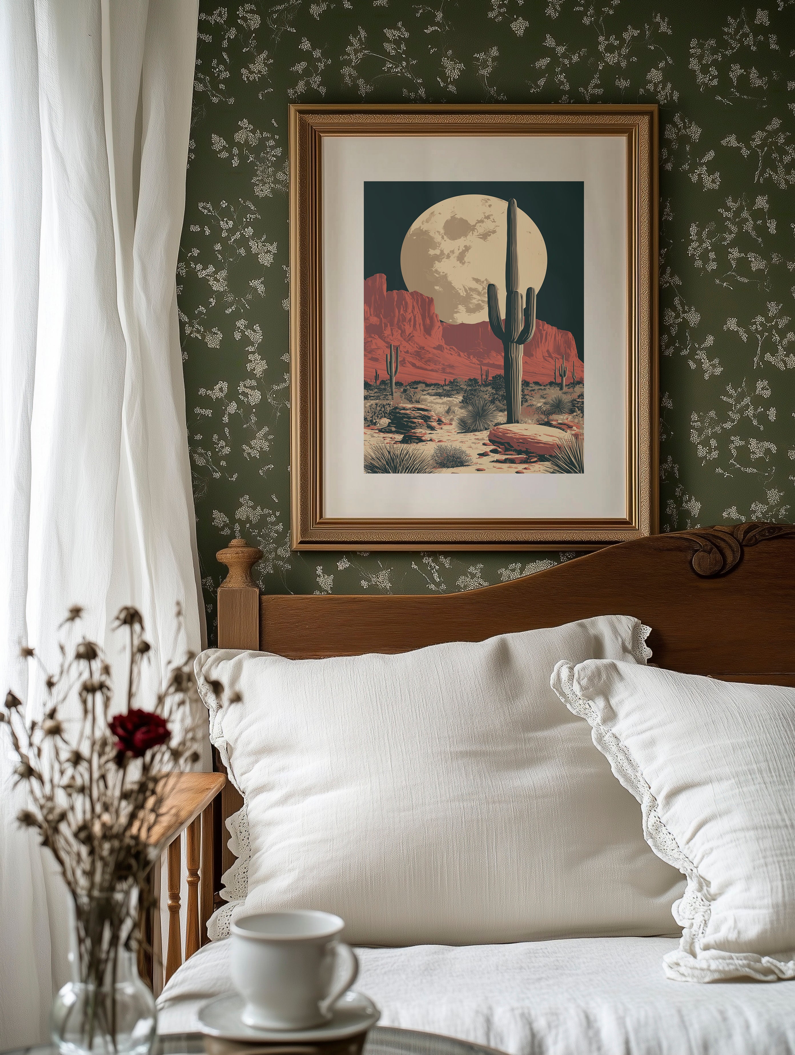 Desert Moon — Red Rock Valley Screenprint