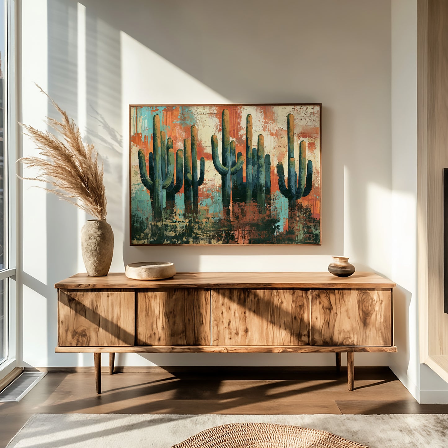Saguaros At High Noon