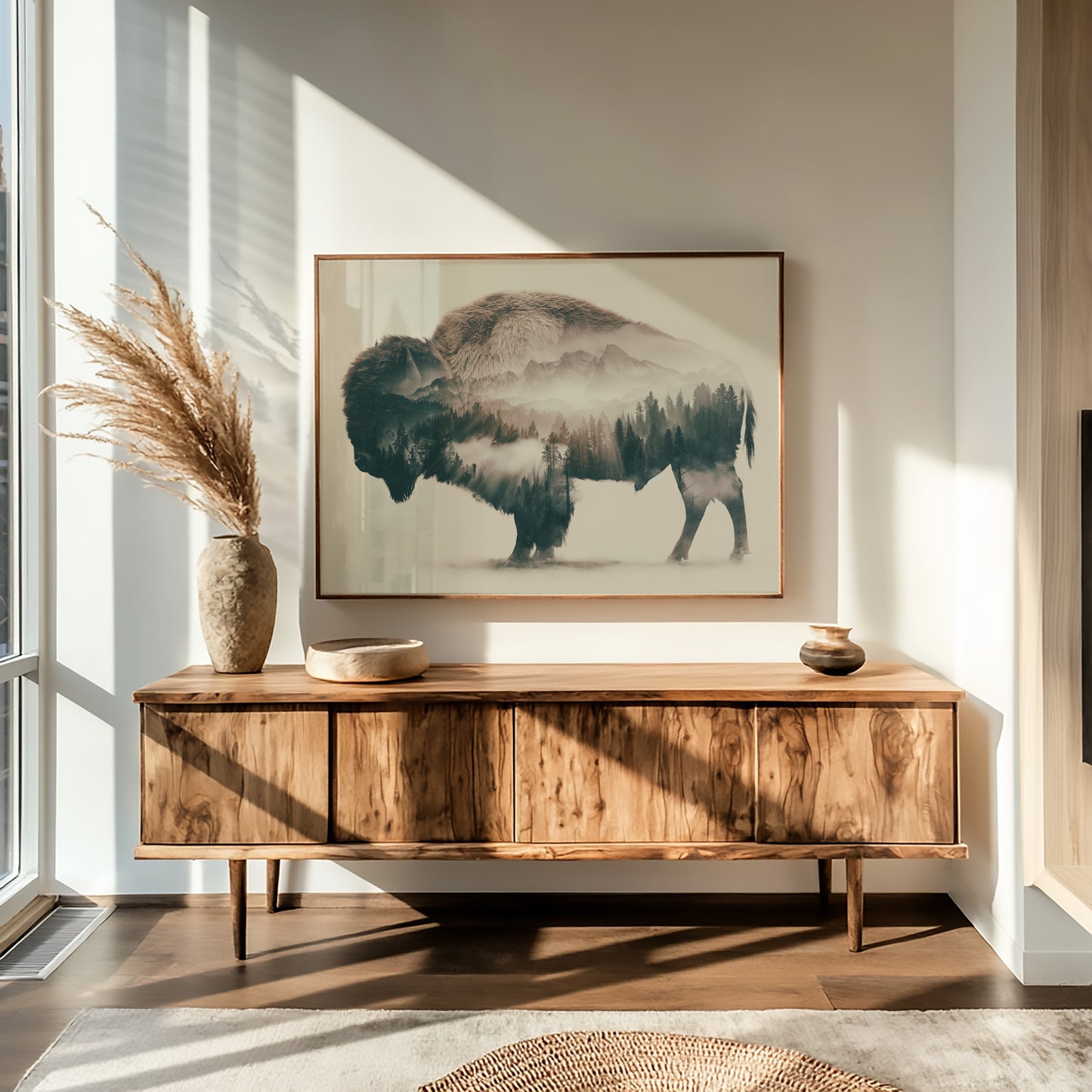 Bison Holds a Forest
