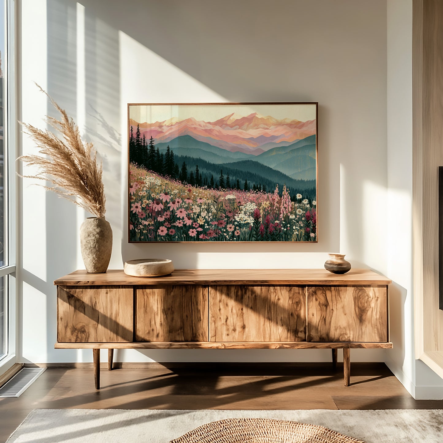 Coneflower Meadow Sunset