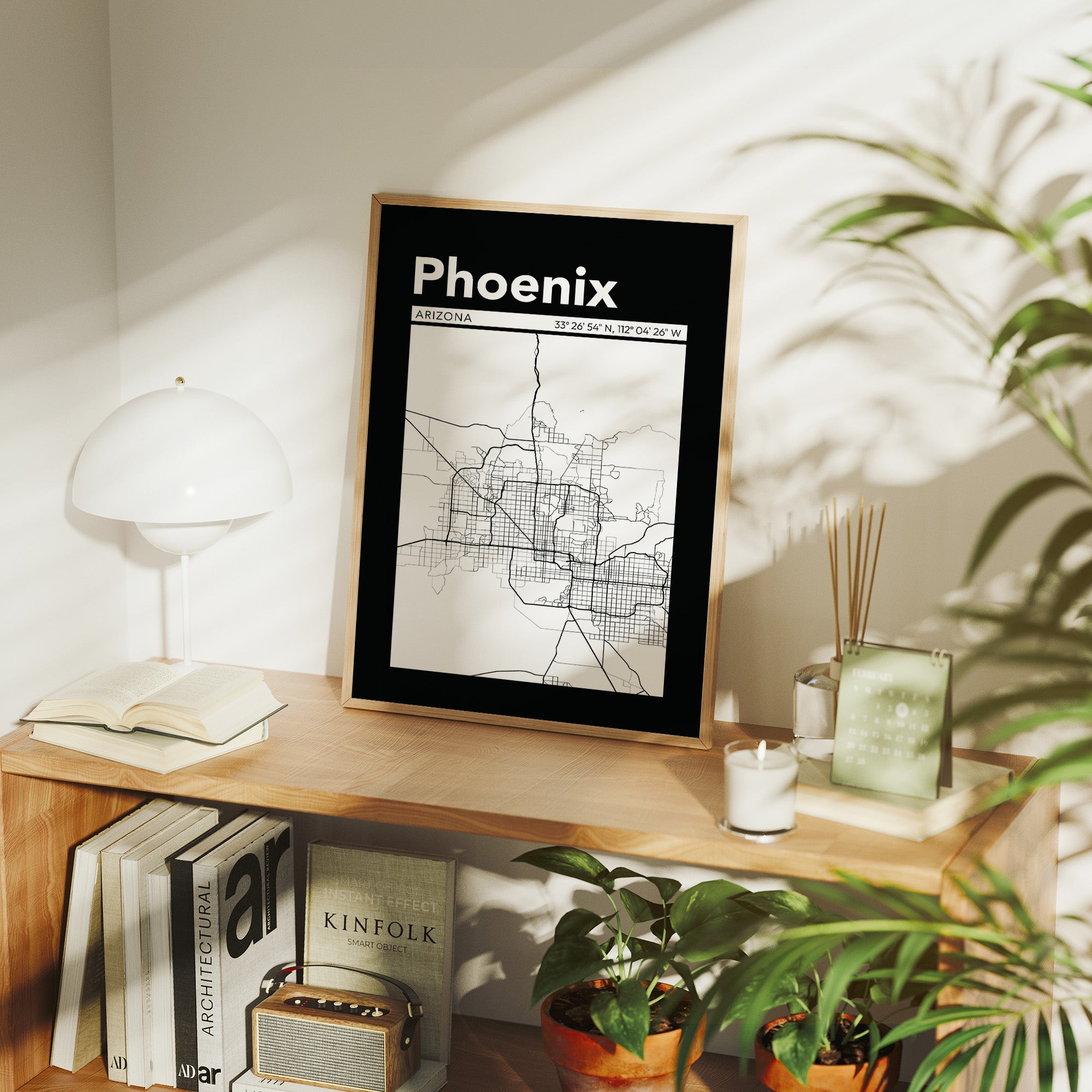 Phoenix, Mapped in Black