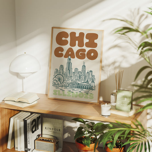 Chicago, Bubble Letter Skyline