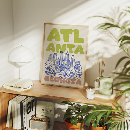 Atlanta, Bubble Letter Skyline