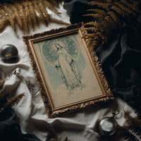 Our Lady of Stars — Art Nouveau Celestial Devotional Print
