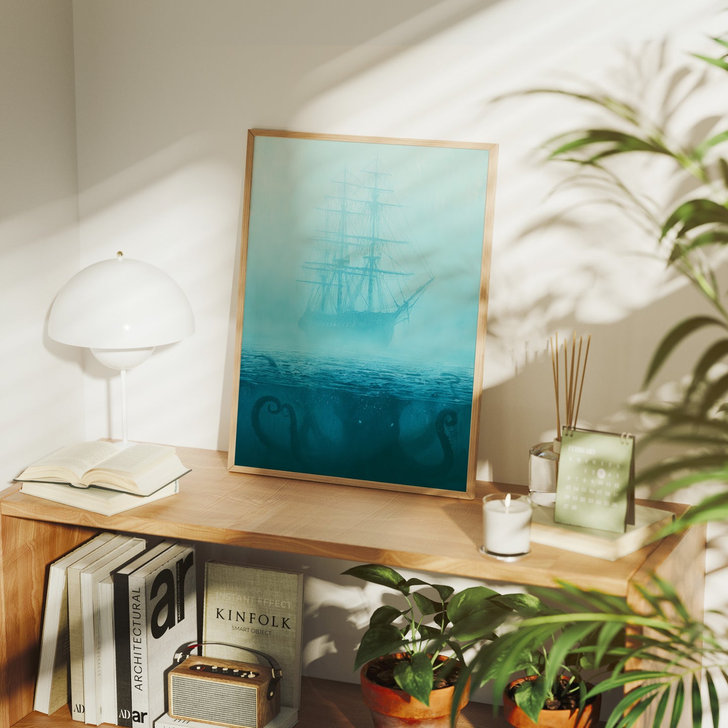 Ghost Ship Adrift Above the Kraken's Reach