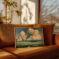 Peach Cloud Over the Marsh
