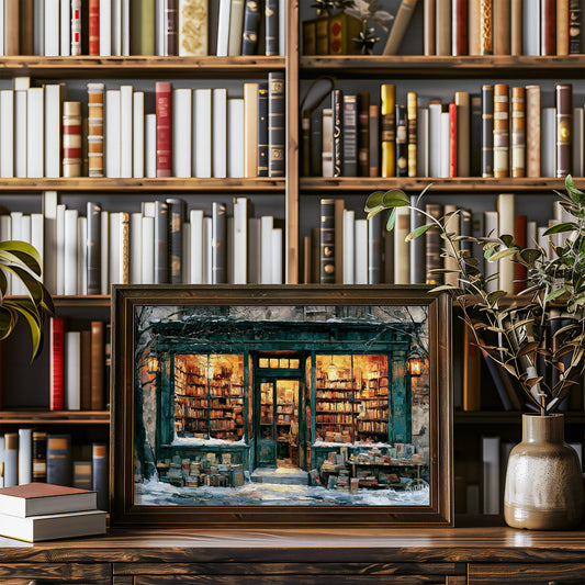 Bookshop in the Snow