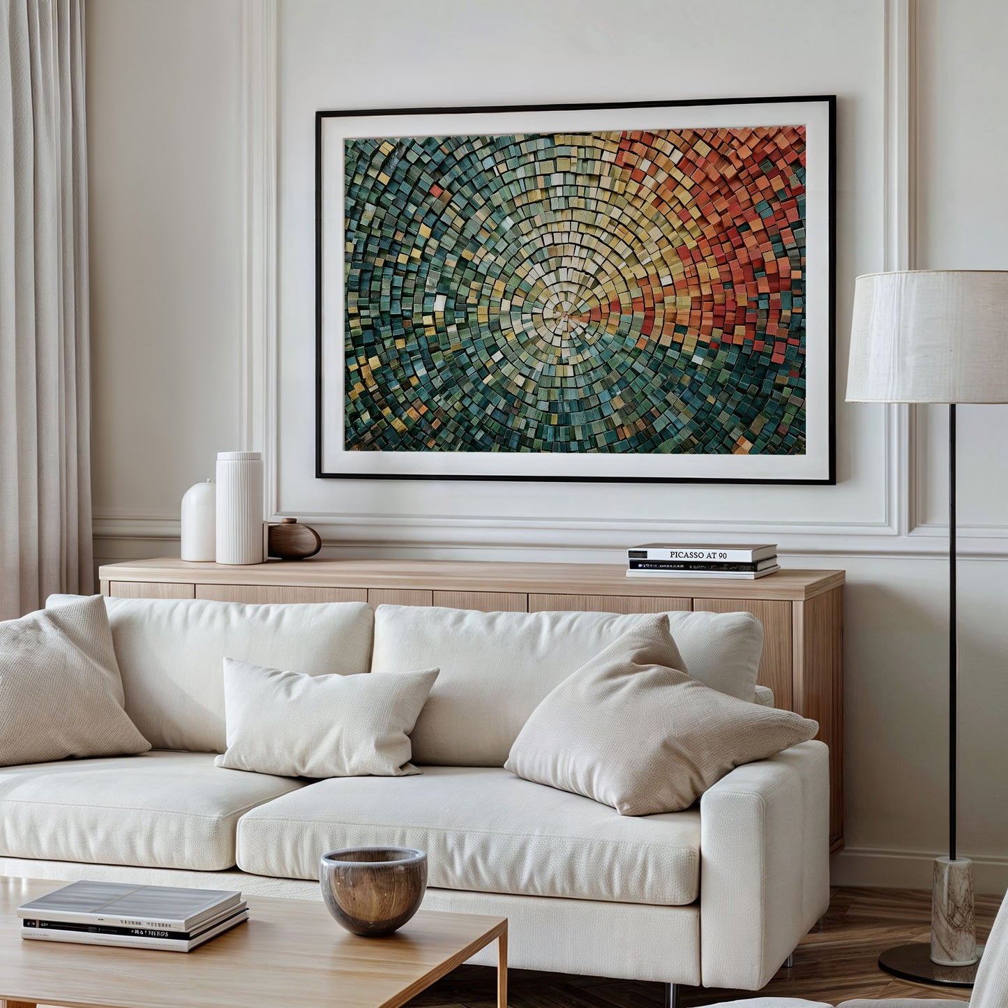 Radiating Terracotta and Sage