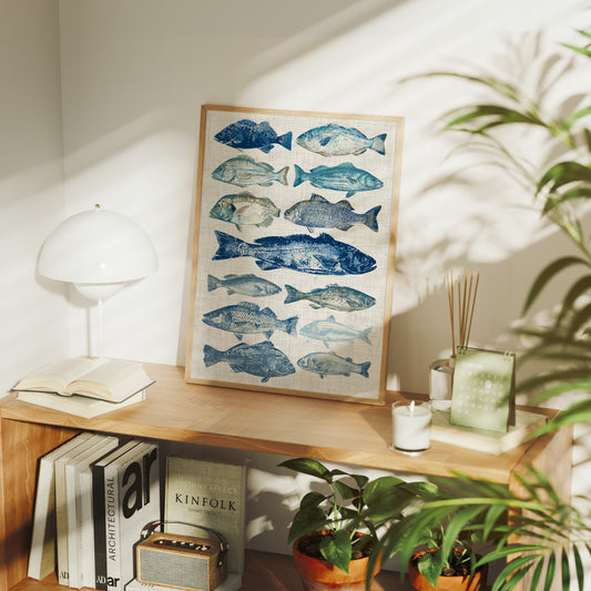 Gyotaku School in Blue