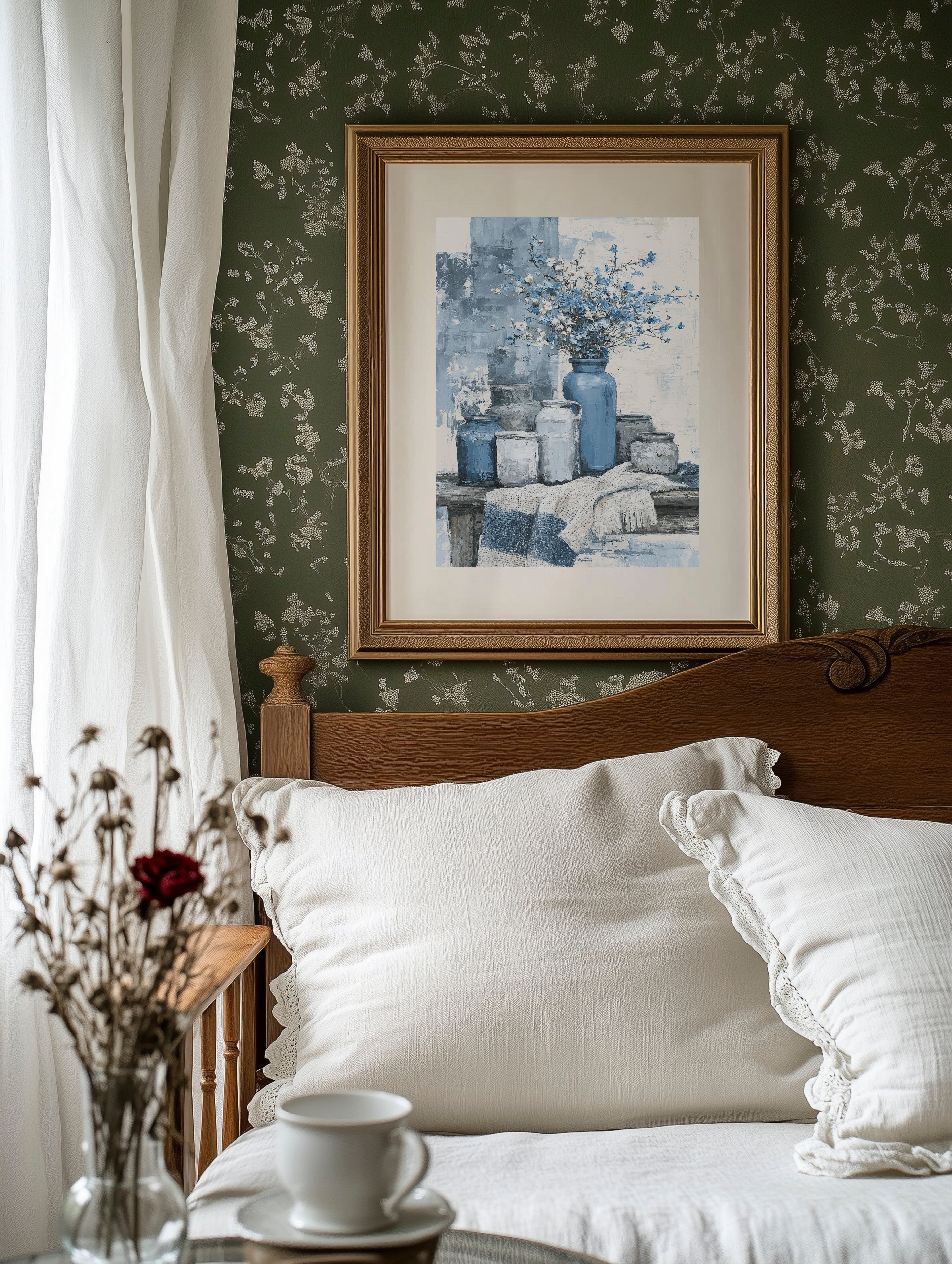 Farmhouse Jars and Wildflower Blues