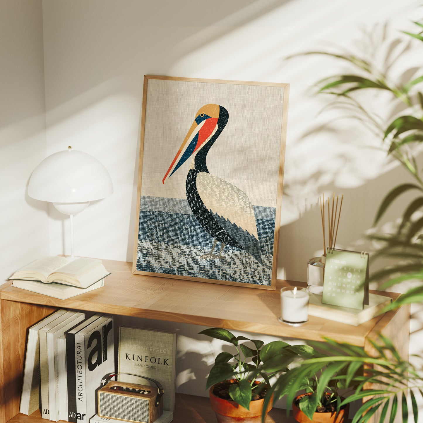 Pelican at Rest, Coastal Weave
