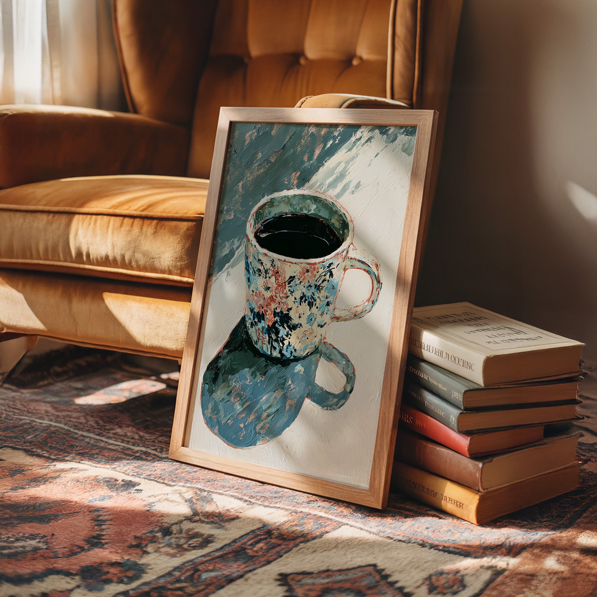 Floral Mug, Long Morning Shadow