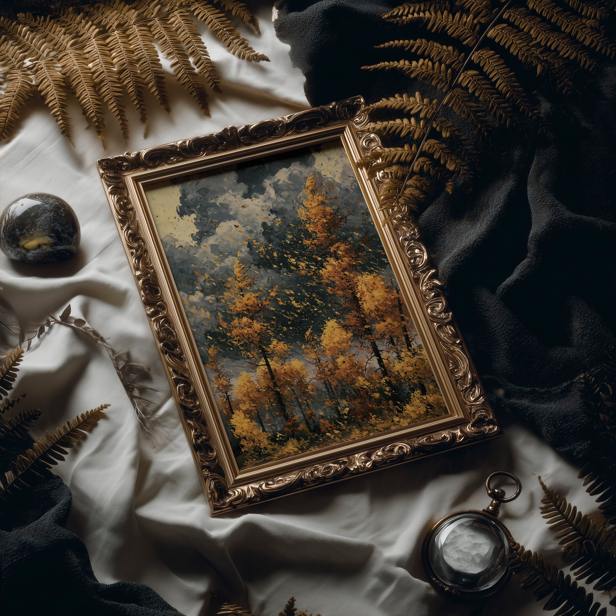 Gold Leaves on a Restless Wind